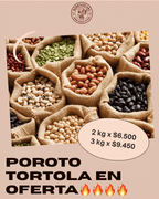 2 kg de porotos tórtola - Bobby Beans Ltda