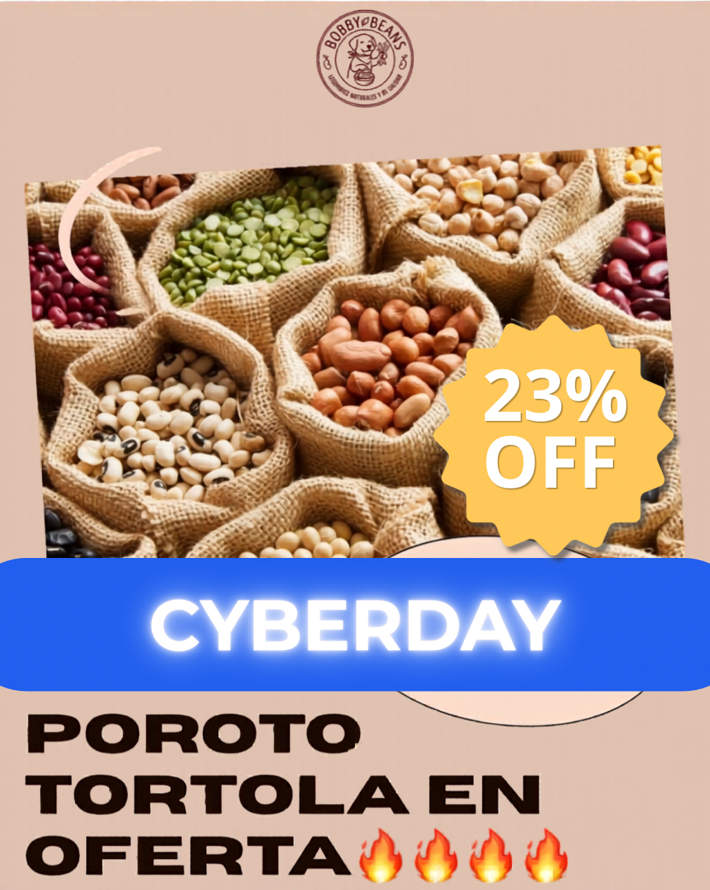 2 kg de porotos tórtola